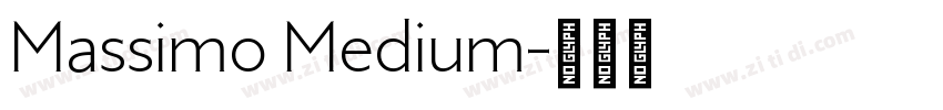 Massimo Medium字体转换